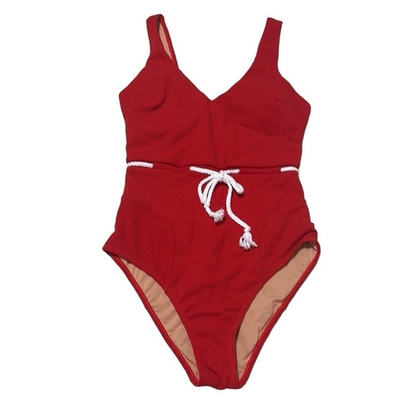 Molybell Red One Piece Swimming Suit Size Medium NWT - Picture 2 of 8